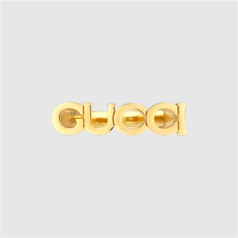 'GUCCI' letter ring in rose gold